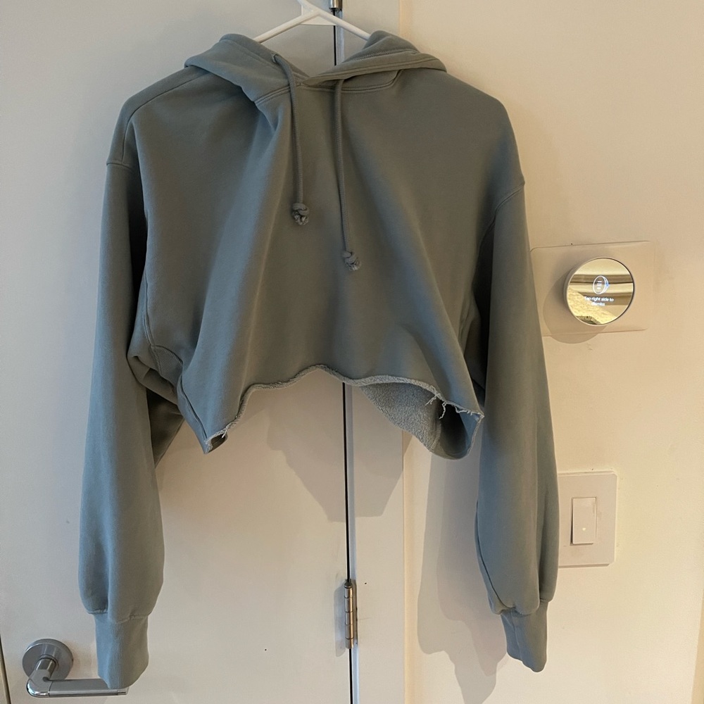 Tan cropped hoodie